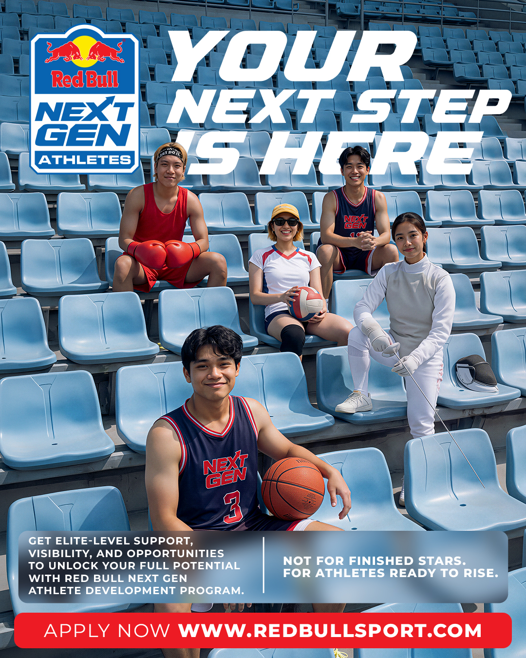 Red Bull Next Generation empowers aspiring athletes with the platform, visibility and opportunities to take their next step in sport.