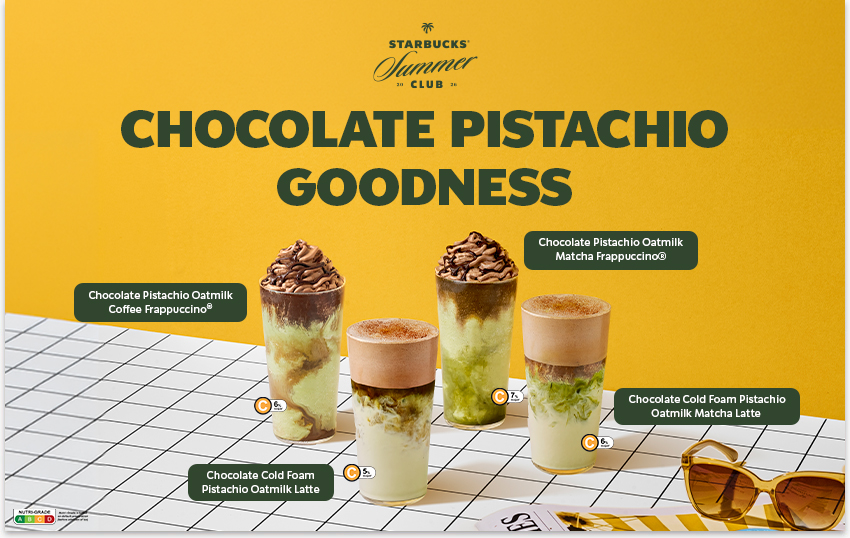 Starbucks Turns Up the Summer Vibes with Pistachio Indulgence, Aerocano Innovation and New Rewards Treats in Singapore - Alvinology