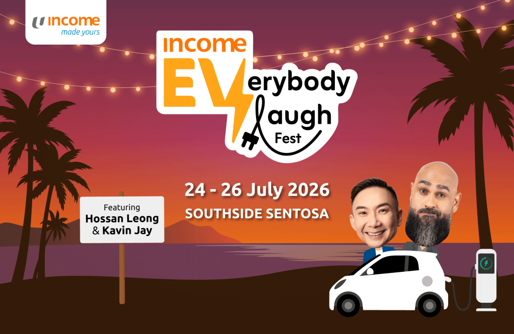 Income Insurance Launches EV Drive-In Comedy Festival at Sentosa with Kavin Jay, Hossan Leong and Pam Oei - Alvinology