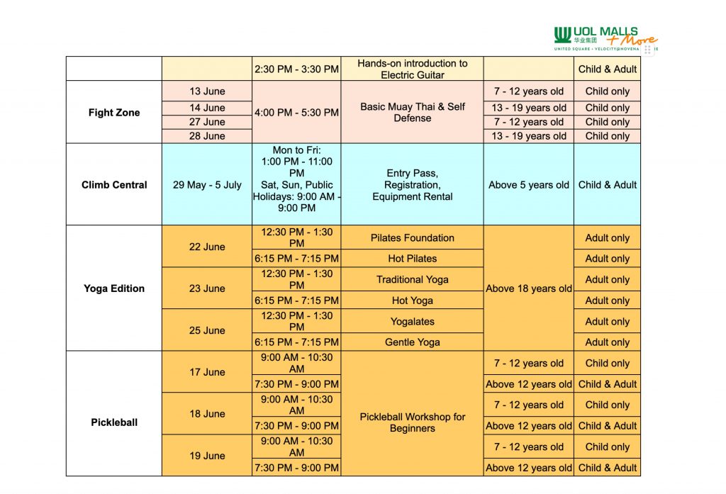 UOL Malls Brings Back U-CAMP and Urban Beat with Creative Workshops, Sports Activities and Family Fun This June Holidays - Alvinology