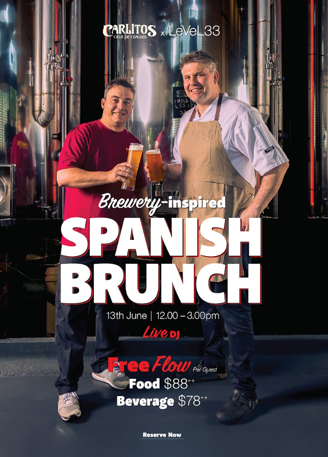 LeVeL33 and Carlitos Bring One-Day Brewery-Inspired Spanish Brunch Experience to Marina Bay on 13 June LeVeL33 and Carlitos Bring One-Day Brewery-Inspired Spanish Brunch Experience to Marina Bay on 13 June - Alvinology