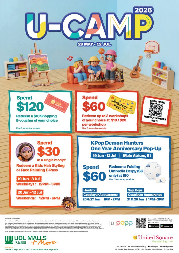 UOL Malls Brings Back U-CAMP and Urban Beat with Creative Workshops, Sports Activities and Family Fun This June Holidays - Alvinology