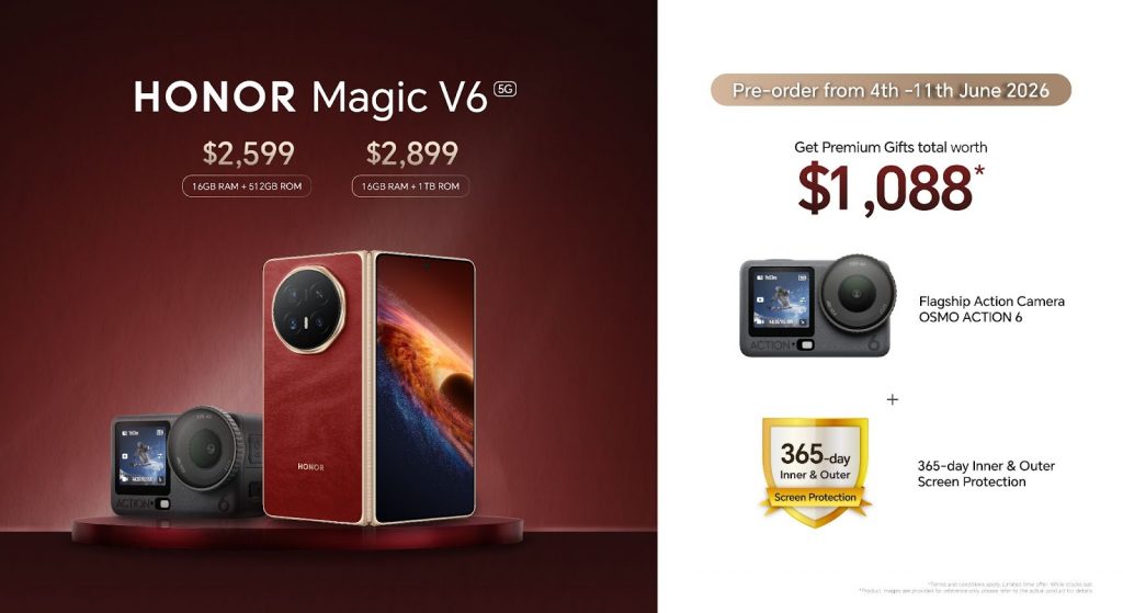 HONOR Magic V6 Arrives in Singapore with Record Breaking Durability and Seamless Apple Integration HONOR Magic V6 Arrives in Singapore with Record Breaking Durability and Seamless Apple Integration - Alvinology