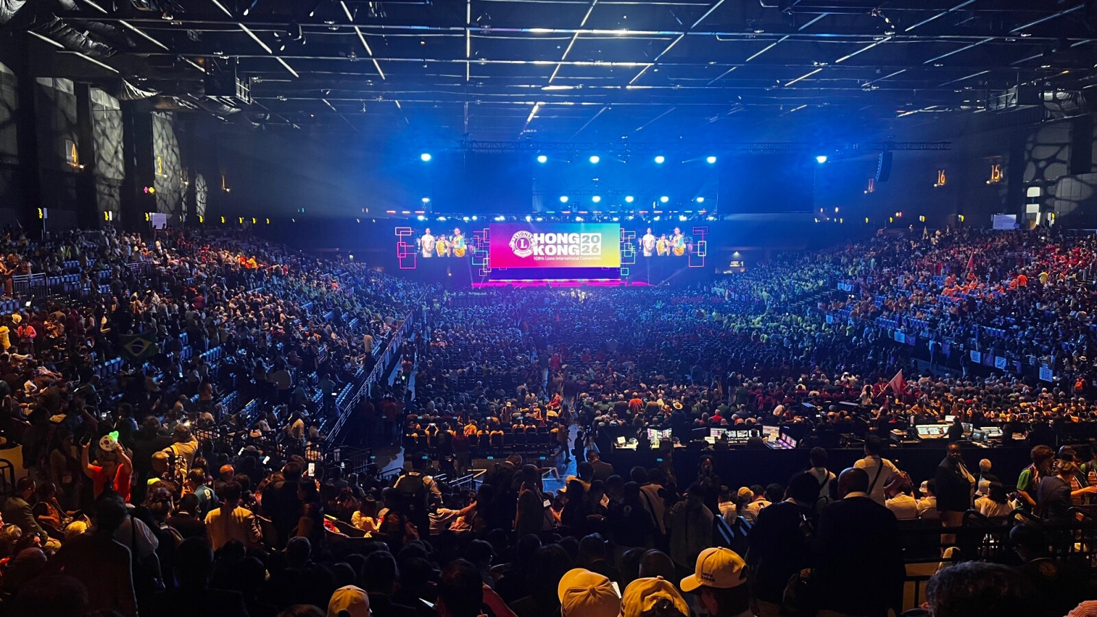 Hong Kong Hosts Lions International Convention for the Third Time The opening ceremony was attended by more than 10,000 representatives from Lions Clubs worldwide.
