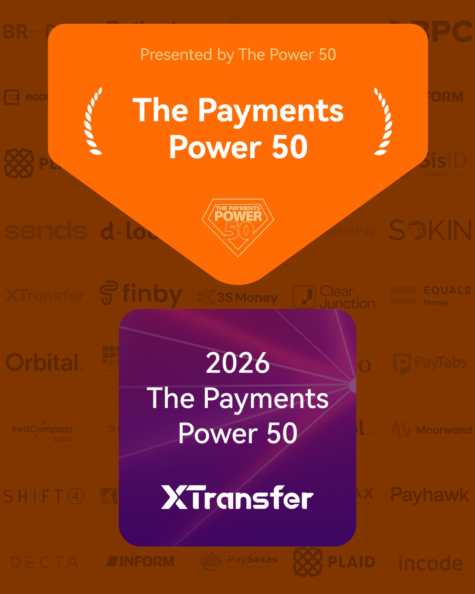 XTransfer recognised in The Payments Power 50 2026 XTransfer recognised in The Payments Power 50 2026.
