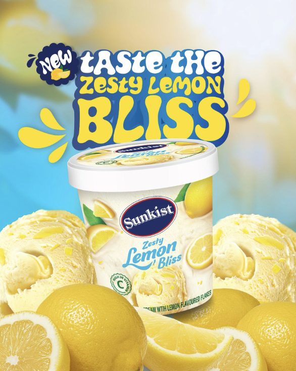 Sunkist Brightens Its Ice Cream Range with New Zesty Lemon Bliss Flavour - Alvinology