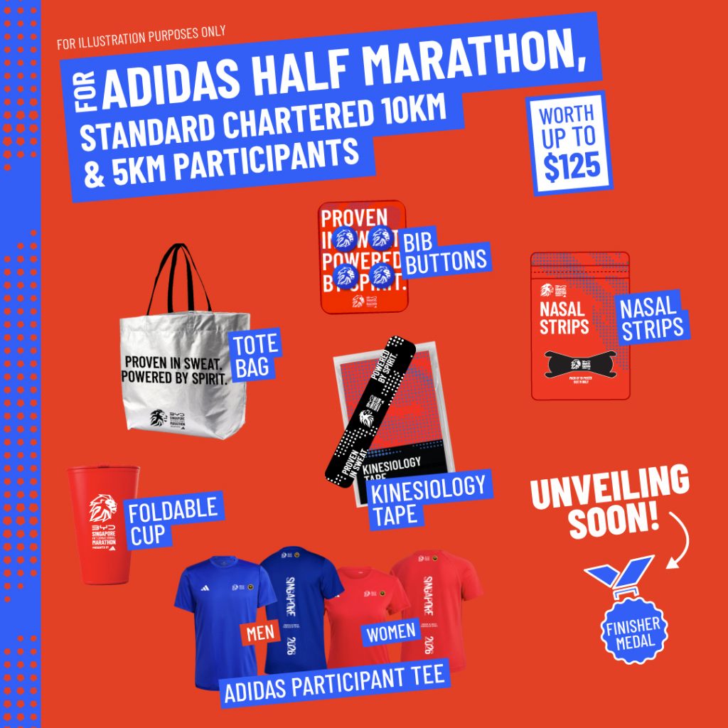 BYD Singapore International Marathon 2026 Reveals Race Pack, Finisher Medal and Exclusive Runner Perks - Alvinology