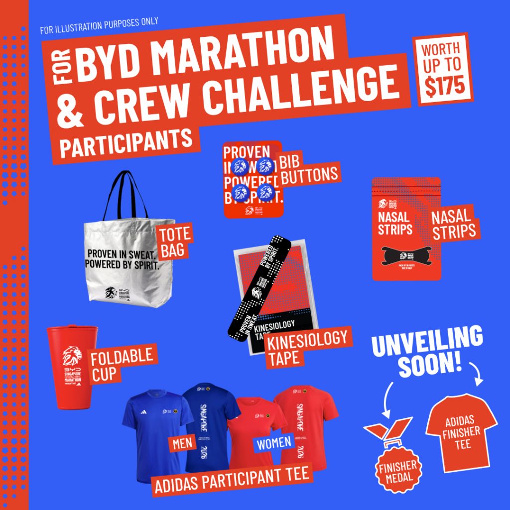 BYD Singapore International Marathon 2026 Reveals Race Pack, Finisher Medal and Exclusive Runner Perks - Alvinology