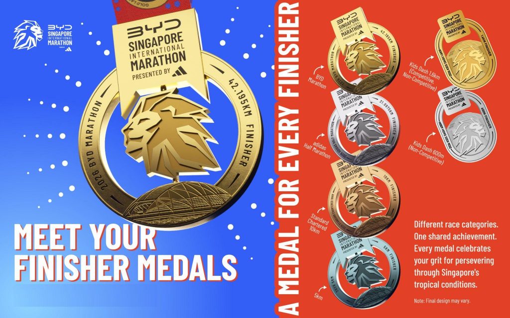 BYD Singapore International Marathon 2026 Reveals Race Pack, Finisher Medal and Exclusive Runner Perks - Alvinology