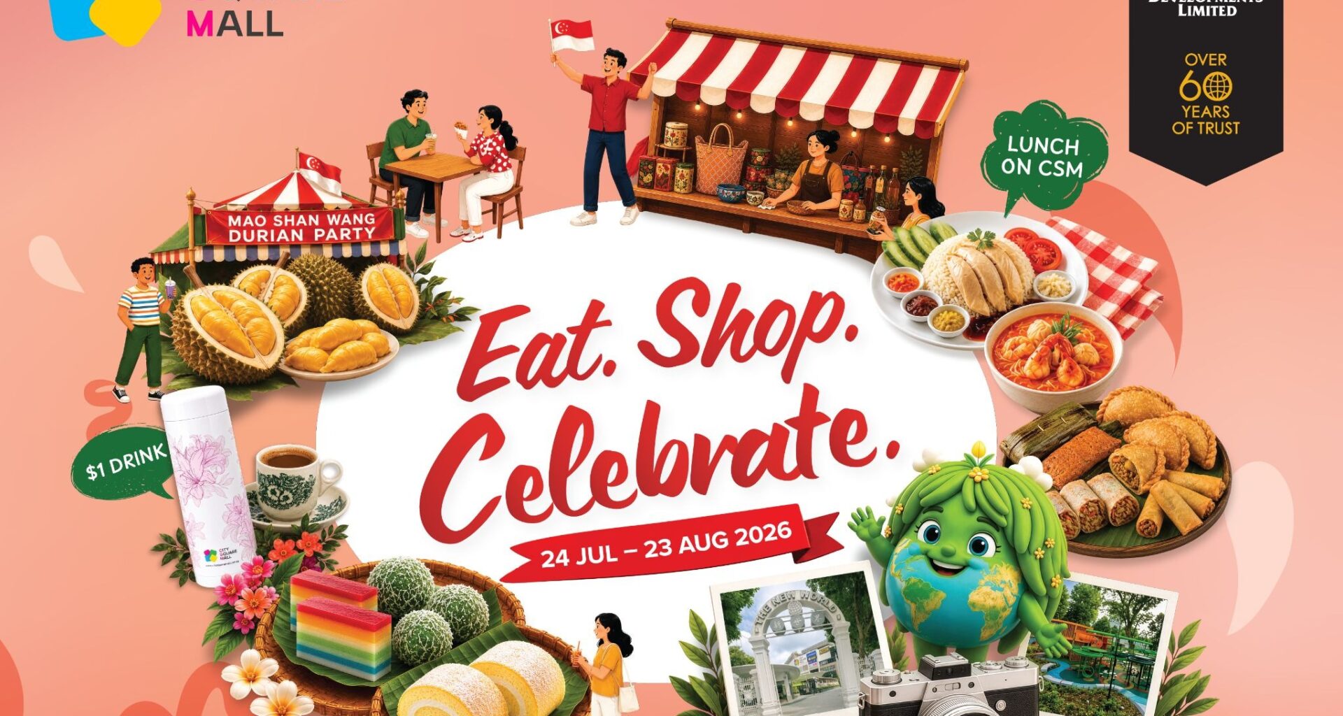 City Square Mall Celebrates SG61 with Month Long National Day Festival Packed with Deals, Entertainment and Community Activities - Alvinology