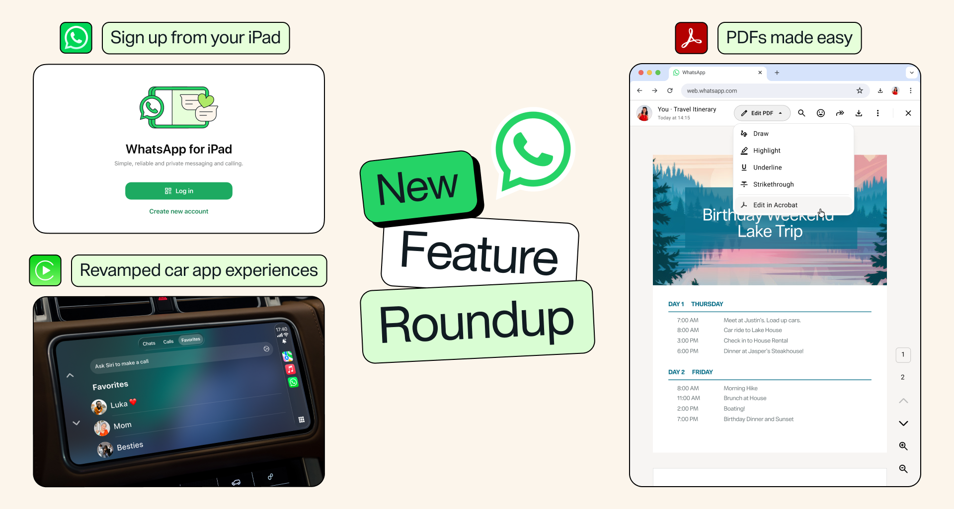 WhatsApp Rolls Out New Features Across iPad, Cars and Desktop for a More Connected Experience - Alvinology