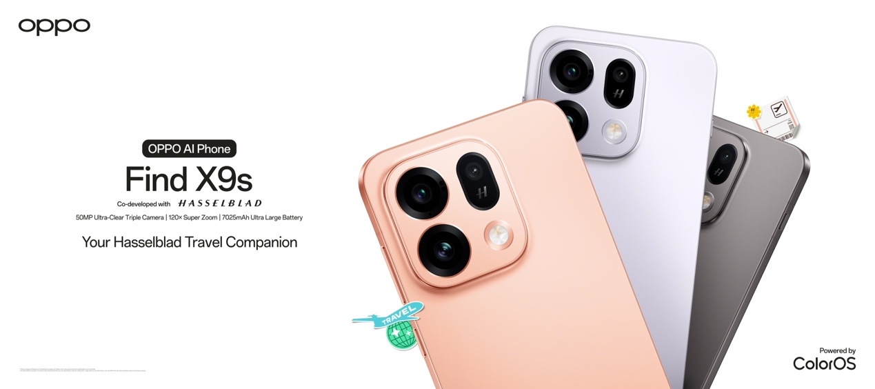 OPPO Find X9s Launches in Singapore with Hasselblad Triple Camera, 7,025mAh Battery and AI Travel Features - Alvinology
