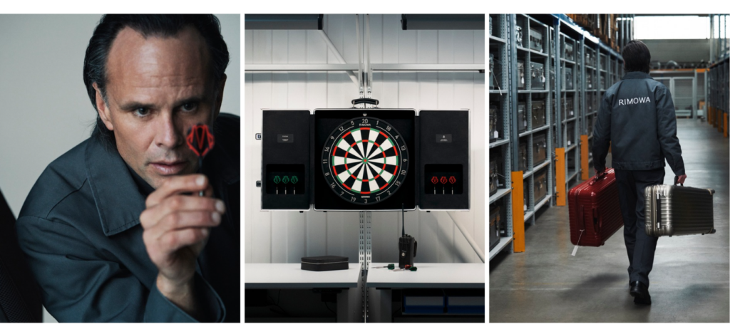 RIMOWA Unveils Limited-Edition Aluminium Dartboard Case with Walton Goggins Fronting New Campaign - Alvinology