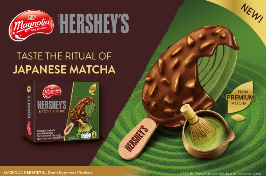 F&N MAGNOLIA HERSHEY'S Launches New Matcha Almond Stick Ice Cream In Singapore F&N MAGNOLIA HERSHEY'S Launches New Matcha Almond Stick Ice Cream In Singapore - Alvinology