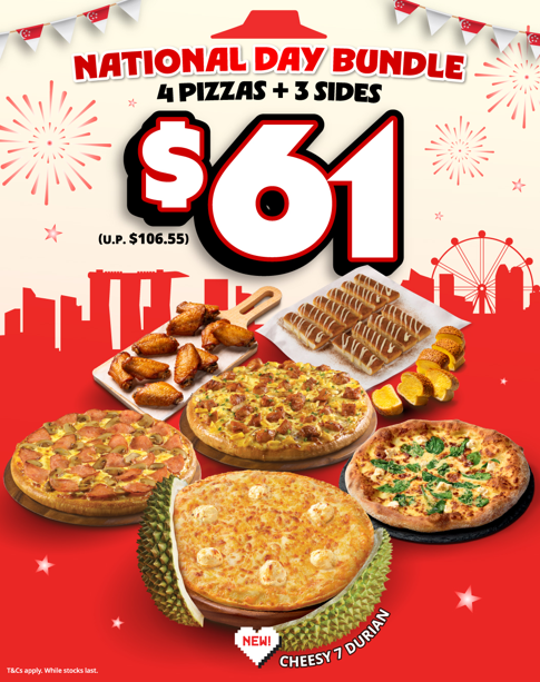 Pizza Hut Unveils Cheesy 7 Durian and Otah Laksa Pizzas for National Day Celebrations - Alvinology