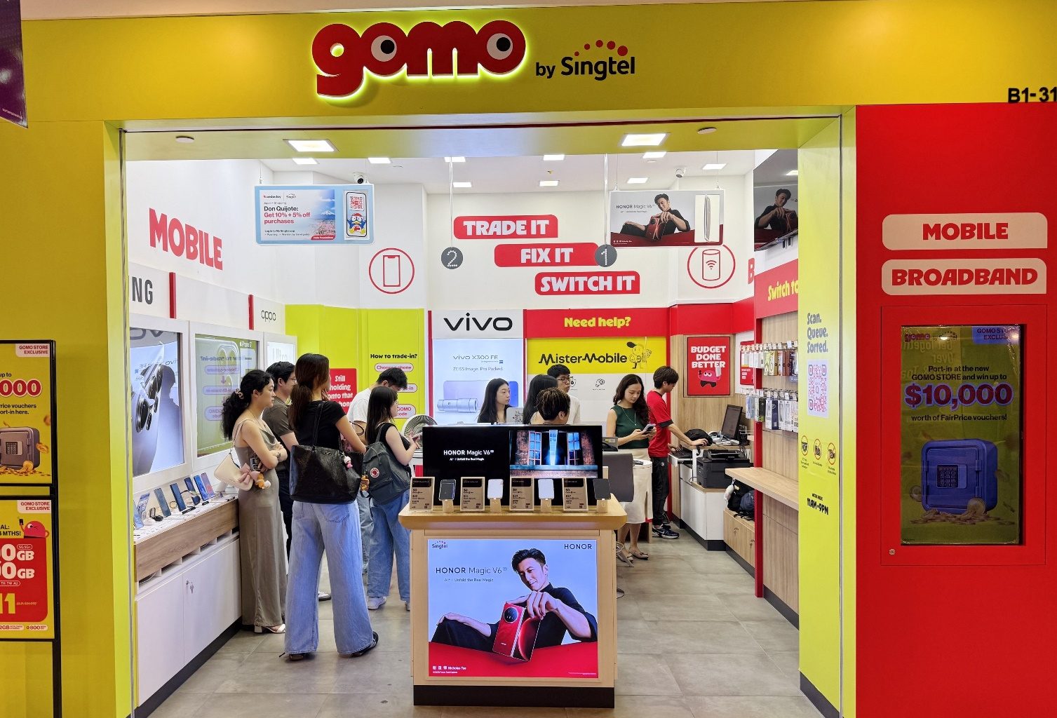 GOMO by Singtel Opens First Retail Store at Our Tampines Hub with New Mobile Plans and Device Services - Alvinology