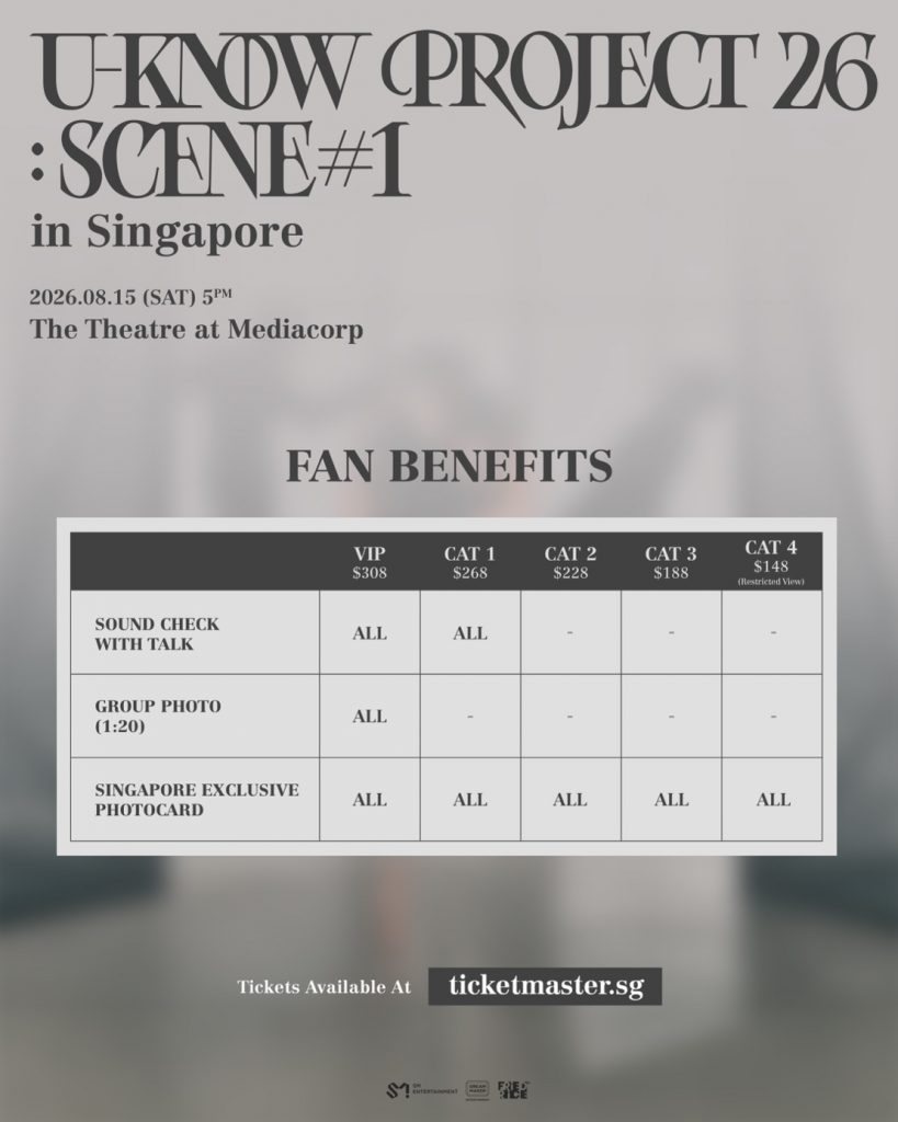 U-KNOW Brings First Solo Concert Tour to Singapore This August with U-KNOW PROJECT 26 : SCENE#1 - Alvinology