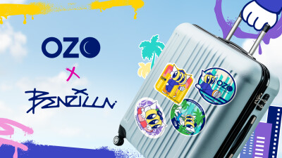 Stick with the Good Vibes: OZO and Benzilla Turn Travel Memories into Collectable Luggage Art - Alvinology