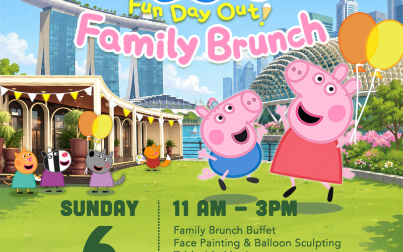 Peppa Pig Takes Over the Rooftop as Baia Serves Up a Family Brunch with Marina Bay Views - Alvinology