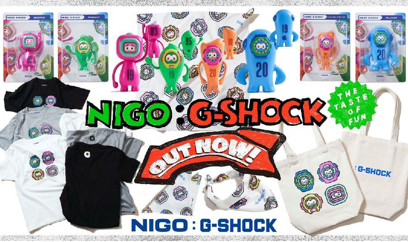 G-SHOCK and NIGO Launch Character Filled Souvenir Collection Featuring Figures, T Shirts and More - Alvinology