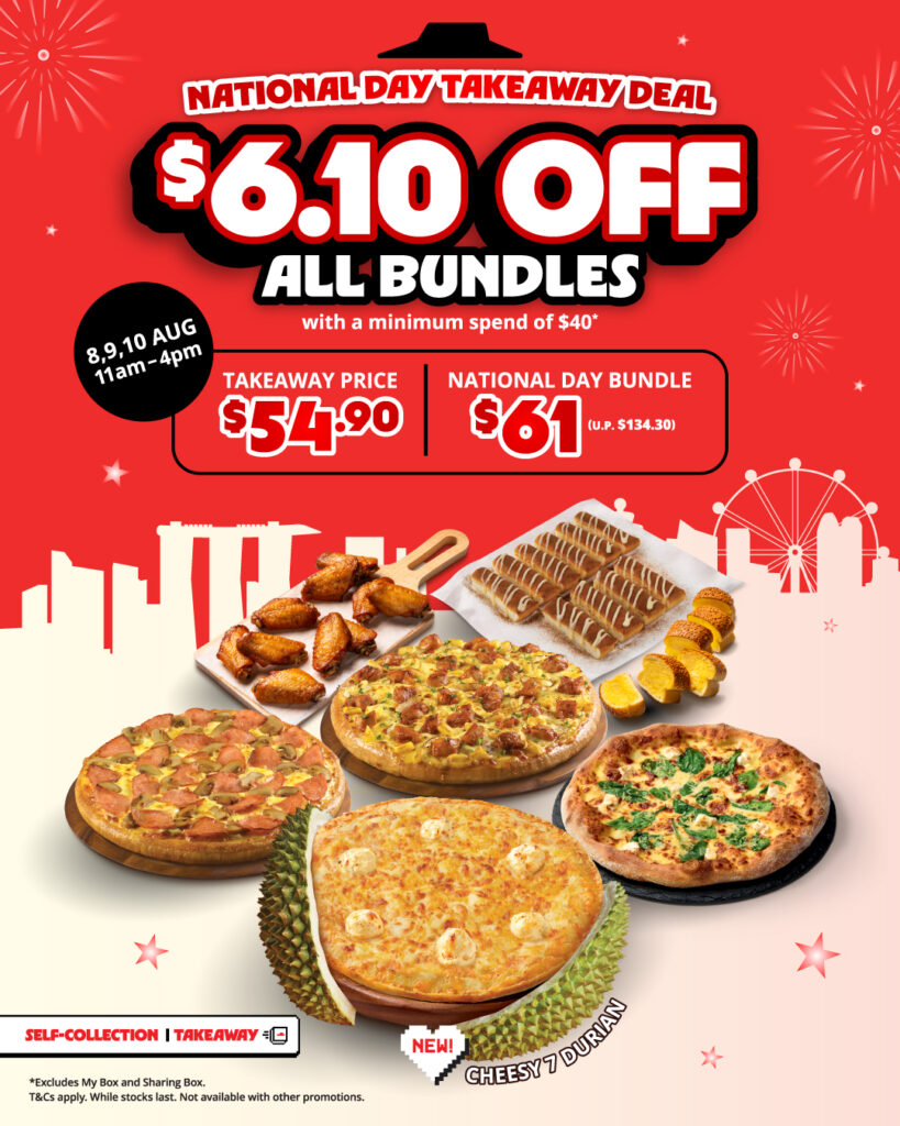 Pizza Hut Singapore Rolls Out National Day Discounts and 2 for S$22 Pizza Deals This August - Alvinology