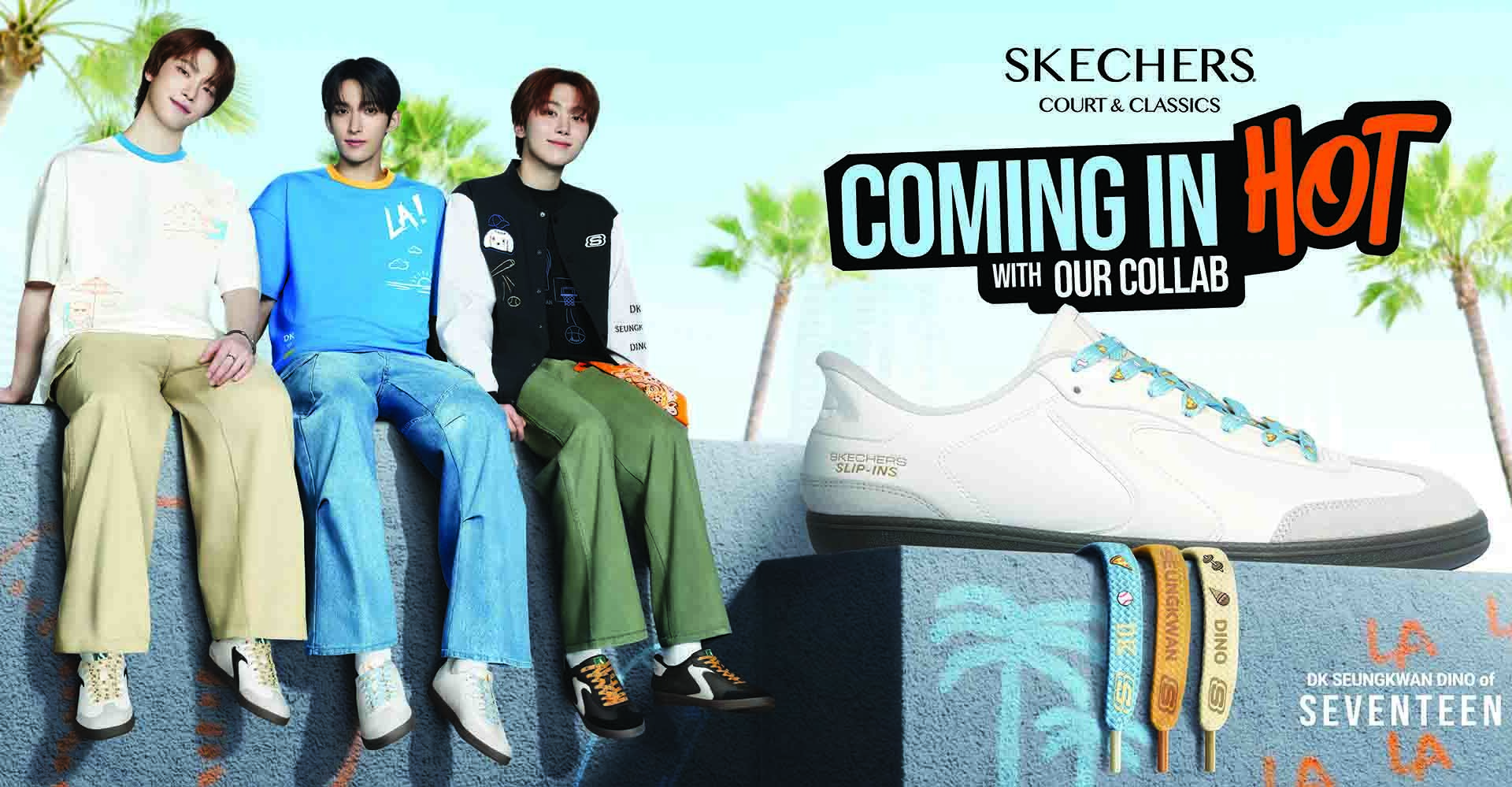 Skechers and SEVENTEEN's DK, SEUNGKWAN and DINO Launch First Exclusive Apparel Collaboration - Alvinology