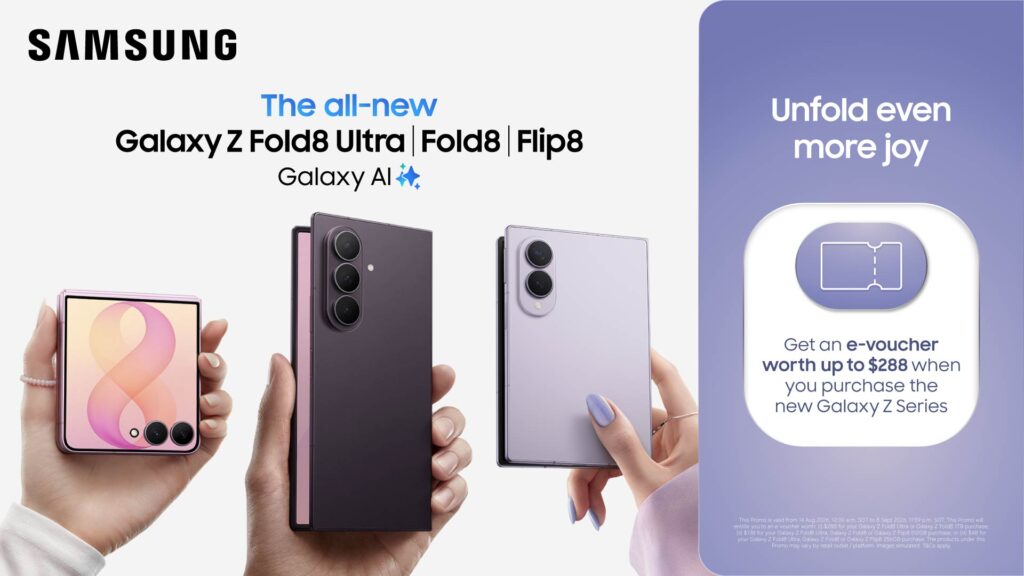 Samsung Galaxy Z Fold8 Ultra, Fold8, Flip8 and Galaxy Watch9 Series Now Available in Singapore - Alvinology