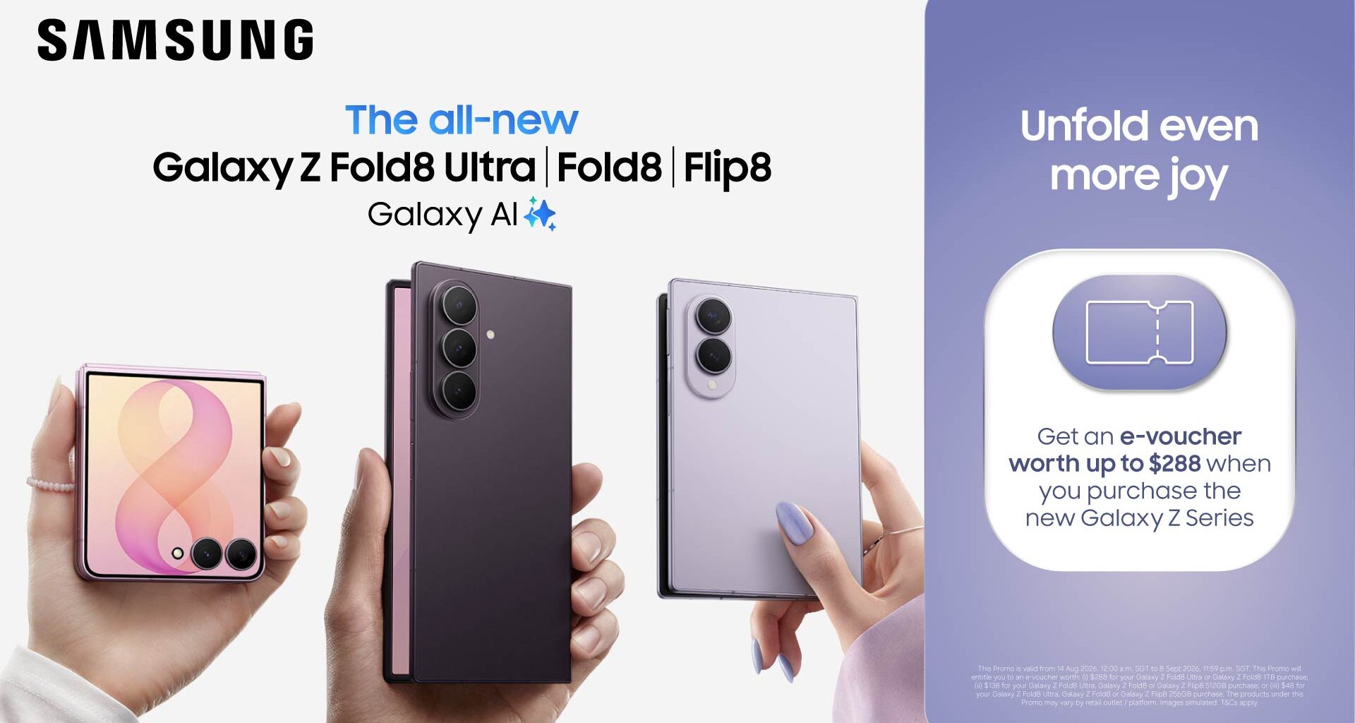 Samsung Galaxy Z Fold8 Ultra, Fold8, Flip8 and Galaxy Watch9 Series Now Available in Singapore - Alvinology