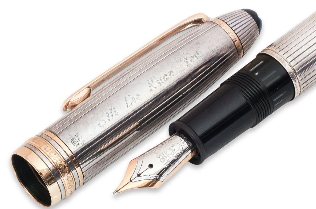 Lee Kuan Yew's Personal Montblanc Pen Goes Under the Hammer at Hotlotz this August - Alvinology