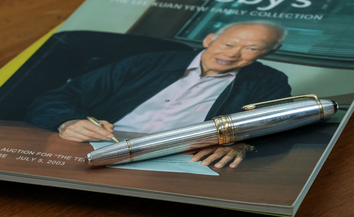 Lee Kuan Yew's Personal Montblanc Pen Goes Under the Hammer at Hotlotz this August - Alvinology