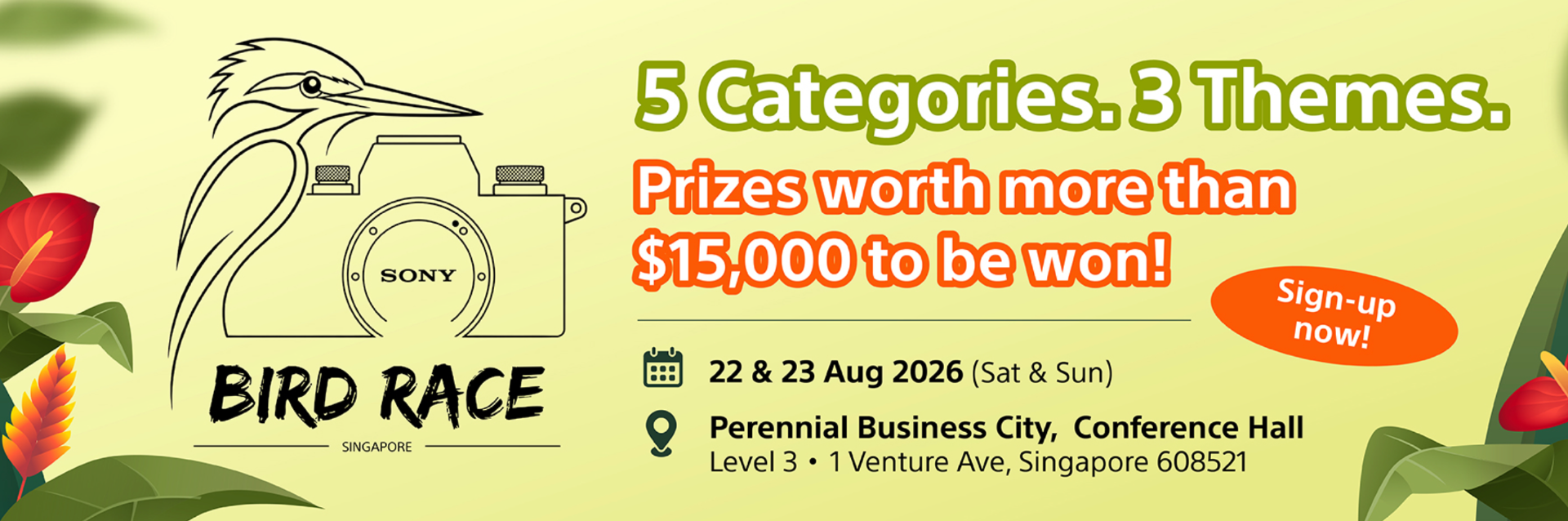 Sony Bird Race SG 2026 Returns This August with Thousands of Dollars in Photography Prizes - Alvinology
