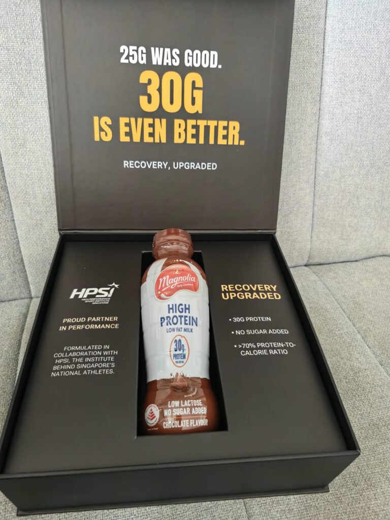 F&N MAGNOLIA High Protein Milk ups protein from 25g to 30g per serving with no sugar added - Alvinology