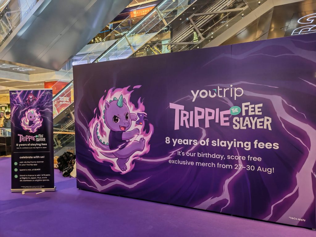 YouTrip Turns 8 With 3% Cashback, Japan Flight Giveaway and Cute Trippie Pop-Up at Funan - Alvinology