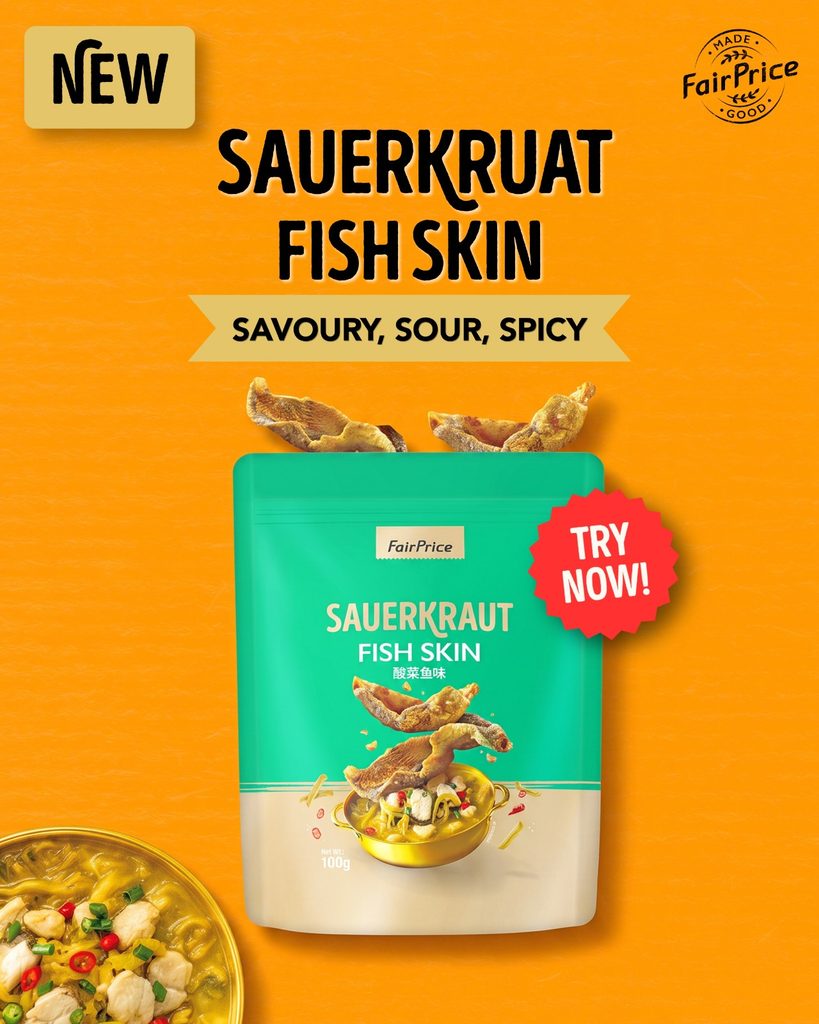 FairPrice Launches New Mala and Sauerkraut Fish Skin Snacks in Singapore - Alvinology