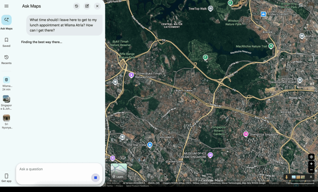 Google Maps Gets Major Gemini Upgrade with New Ask Maps Feature in Singapore - Alvinology