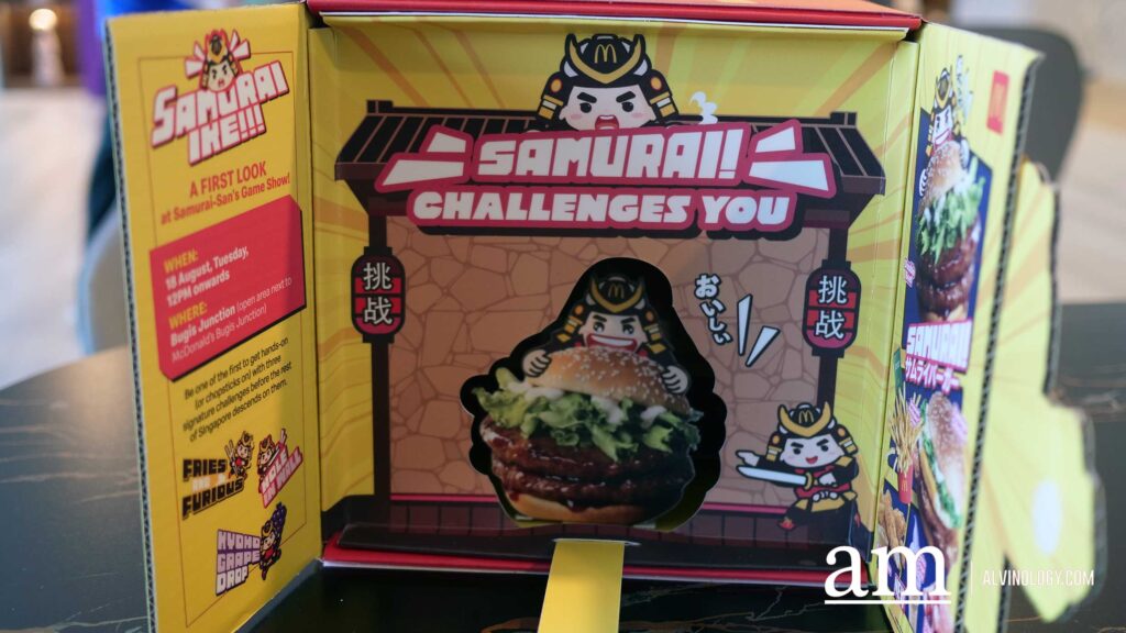 McDonald's Singapore Brings Back Samurai Burger With Wild Japanese Game Show at Bugis Junction - Alvinology