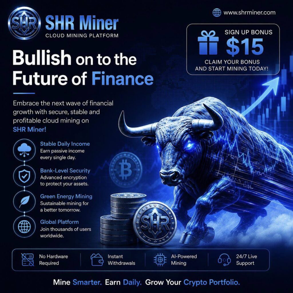 SHR Miner has launched a free cloud mining service for holders of BTC, XRP,  and ETH, offering daily earnings of $10,700 or more - Alvinology