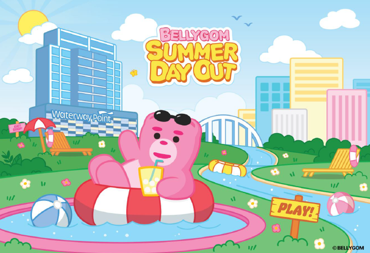 Bellygom Brings a Giant Pink Bear Adventure to Waterway Point This September - Alvinology