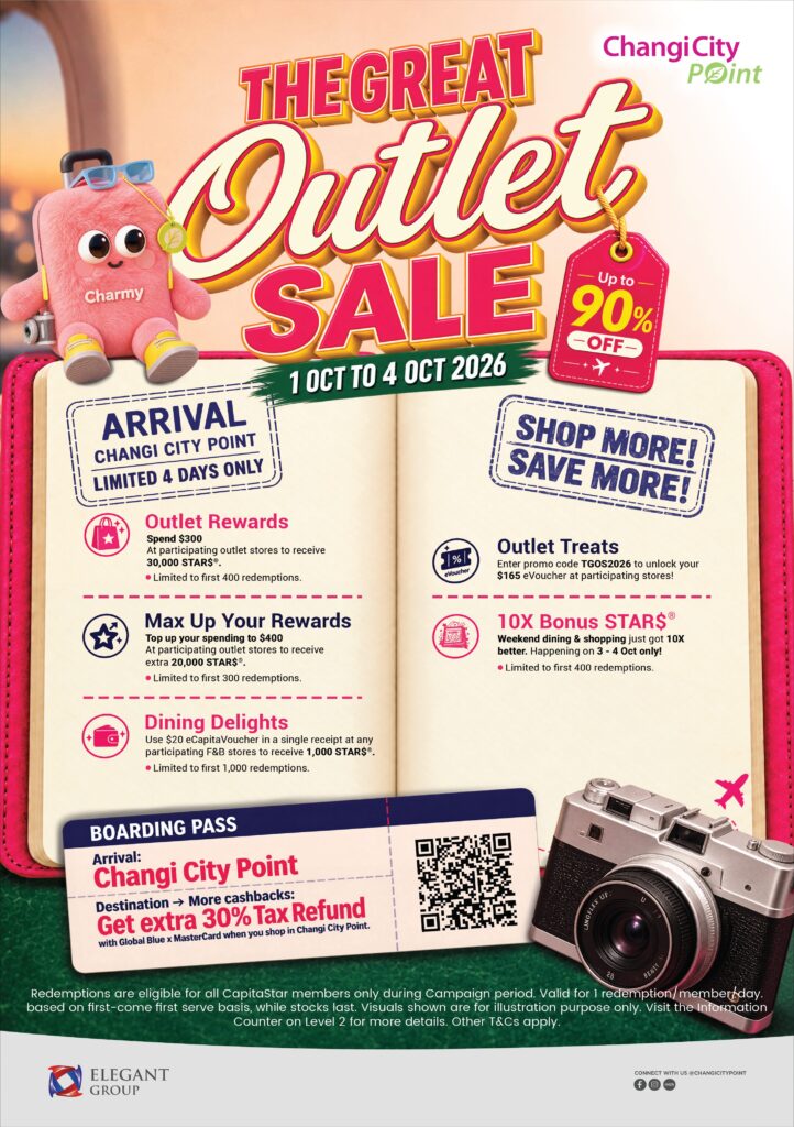 Changi City Point Launches The Great Outlet Sale with Up to 90% Off - Alvinology