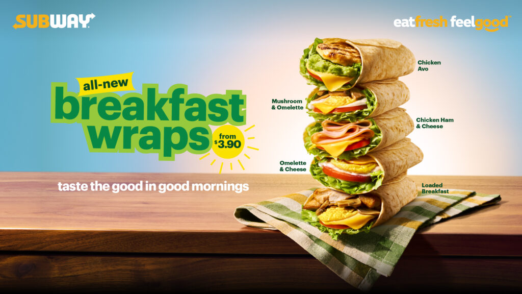 Subway Singapore Adds Five New Breakfast Wraps for Better Morning Starts - Alvinology