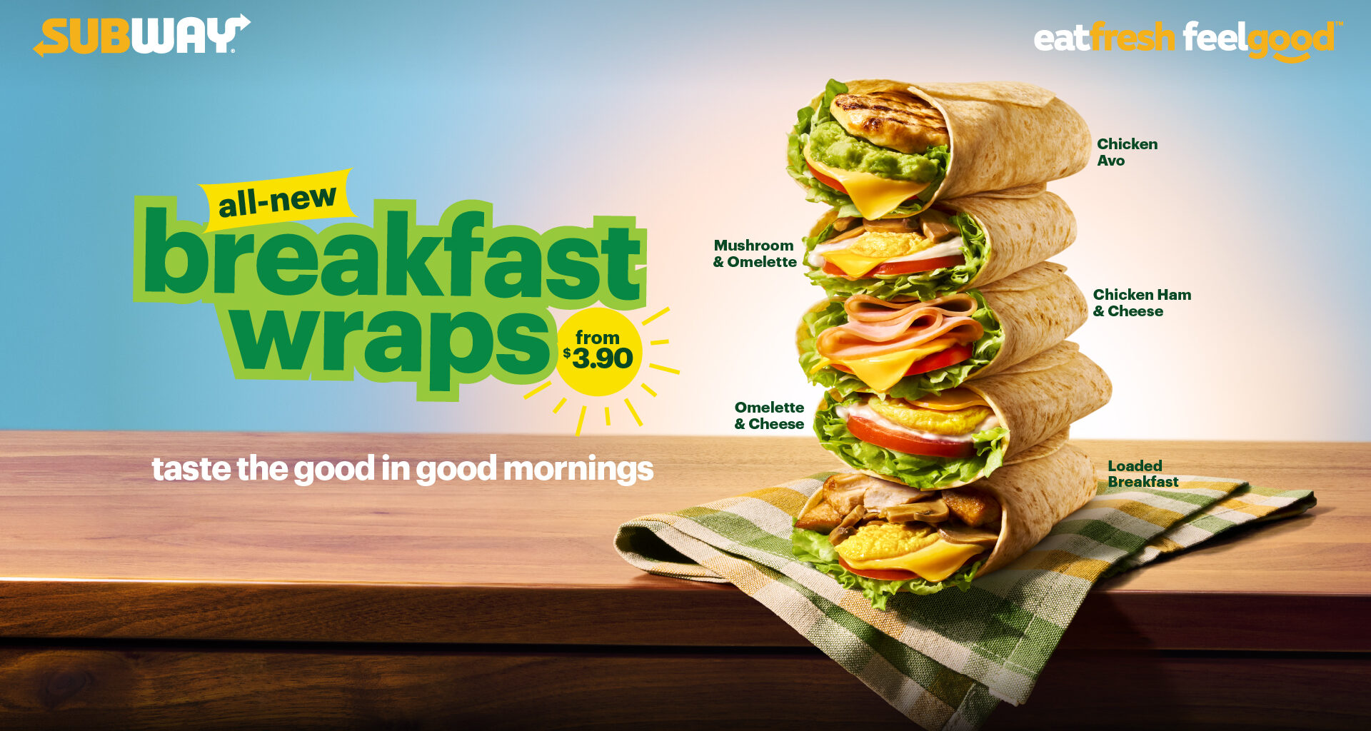 Subway Singapore Adds Five New Breakfast Wraps for Better Morning Starts - Alvinology