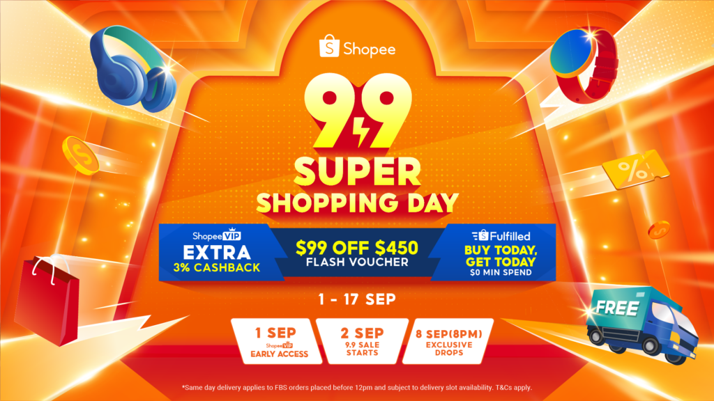 Shopee 9.9 Super Shopping Day Brings S$9 Deals, Same Day Delivery and Concert Ticket Giveaways - Alvinology