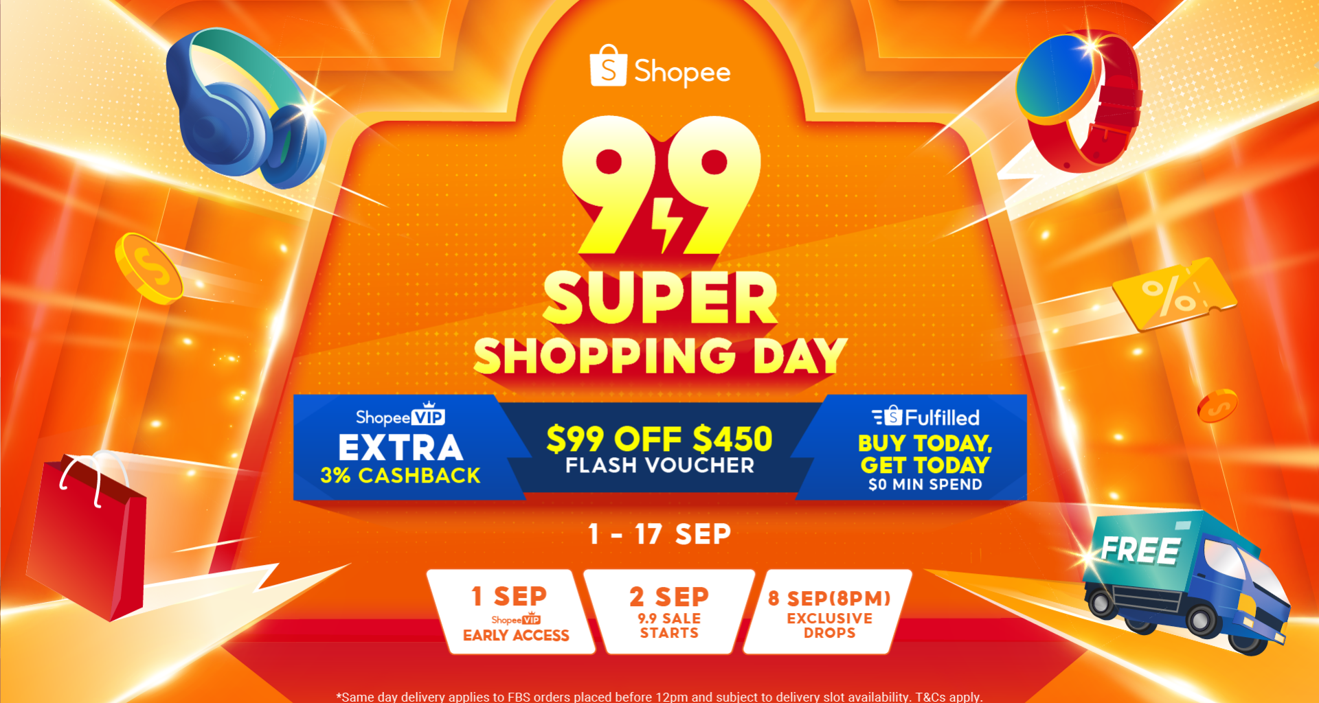 Shopee 9.9 Super Shopping Day Brings S$9 Deals, Same Day Delivery and Concert Ticket Giveaways - Alvinology