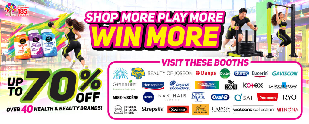 Watsons Get Active Returns to Suntec City With Fitness Challenges, Deals and Rewards - Alvinology