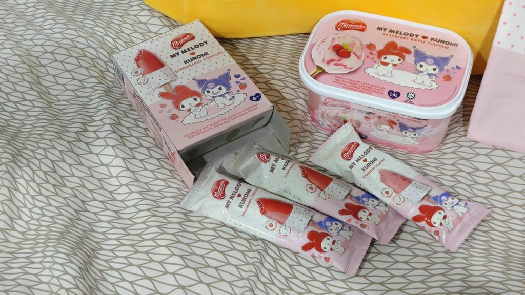 F&N MAGNOLIA teams up with My Melody and Kuromi for New Strawberry Yoghurt Ice Treat - Alvinology