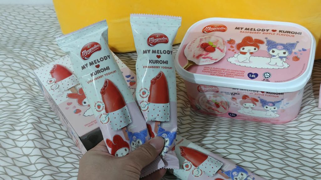 F&N MAGNOLIA teams up with My Melody and Kuromi for New Strawberry Yoghurt Ice Treat - Alvinology