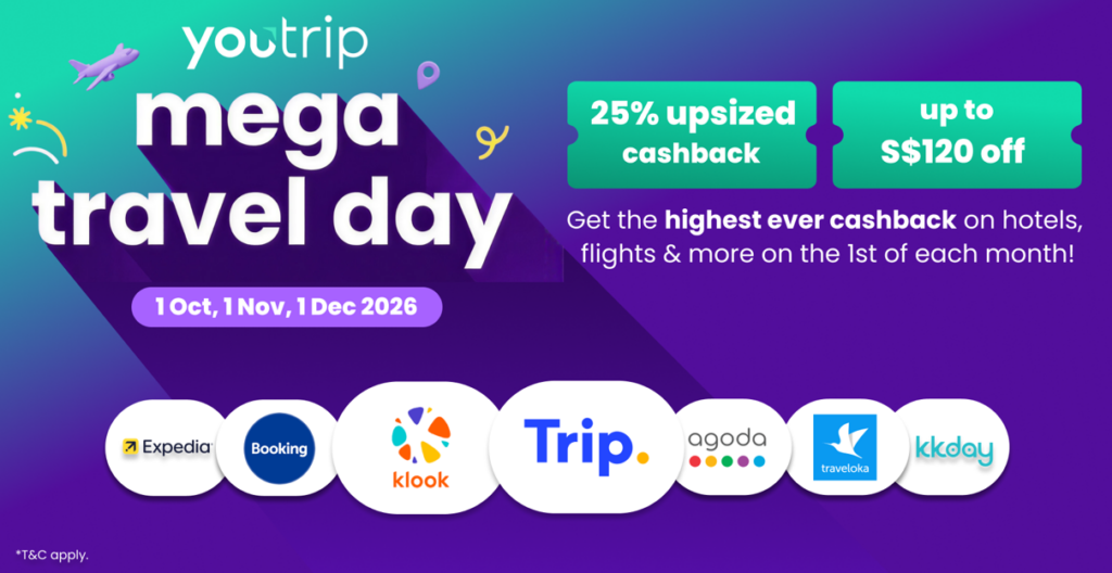 YouTrip Launches Mega Travel Day with Up to 25% Uncapped Cashback on Travel Bookings - Alvinology