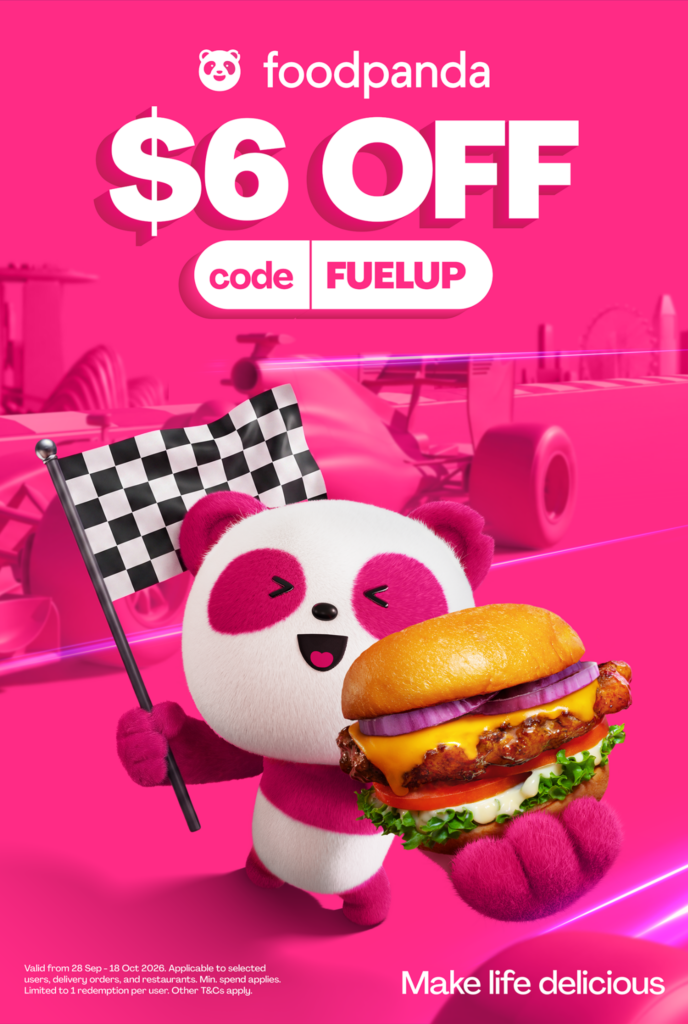 Foodpanda Offers S$6 Off Food Delivery Ahead of Singapore Grand Prix - Alvinology