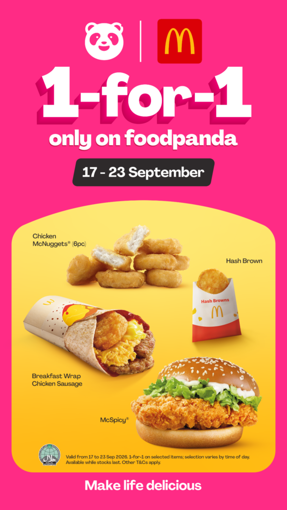 McDonald’s 1-for-1 Deals Are Available Now on foodpanda - Alvinology