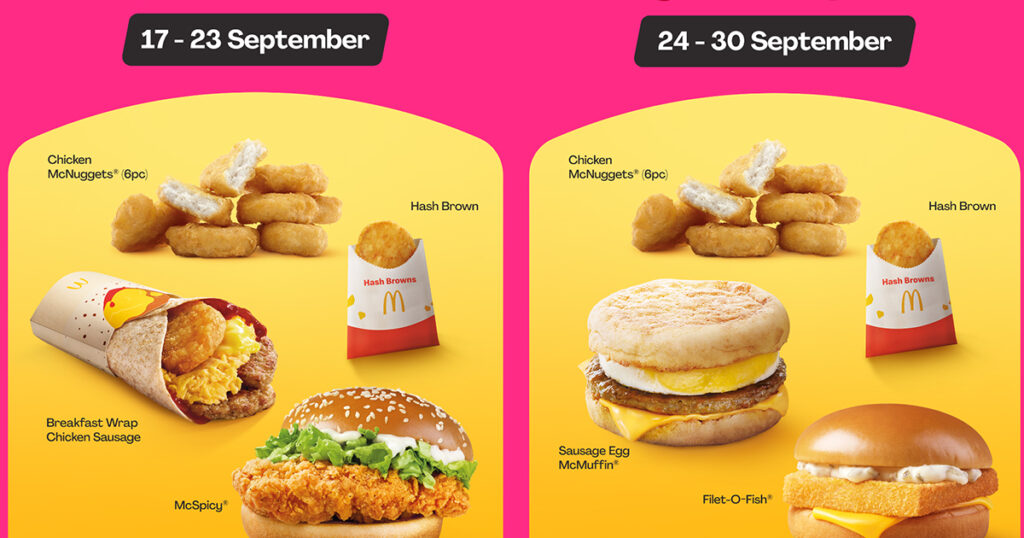 McDonald’s 1-for-1 Deals Are Available Now on foodpanda - Alvinology